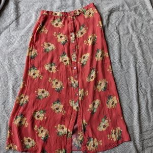 MIX IT Floral Skirt 100% Rayon SIZE 12